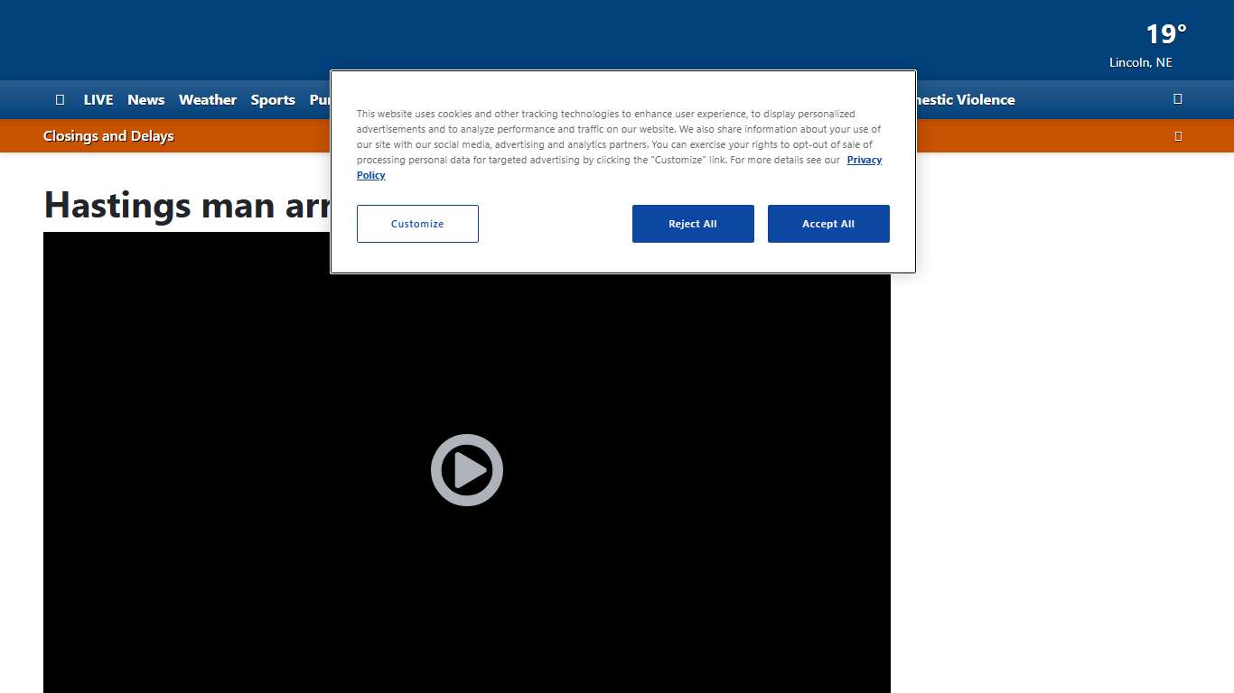 Hastings man arrested after child found in ditch