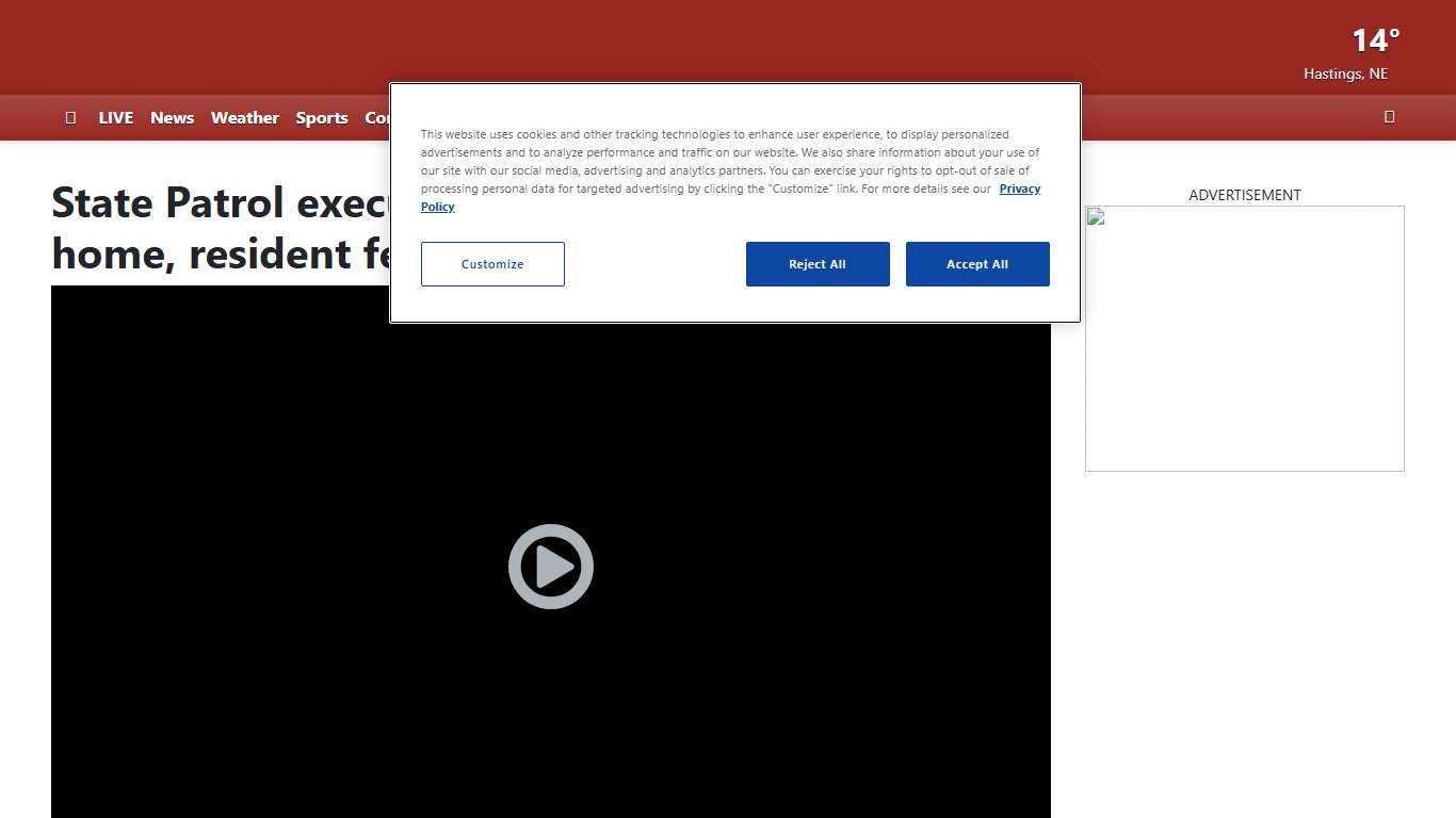 State Patrol executes search warrant at Hastings home, resident feels targeted