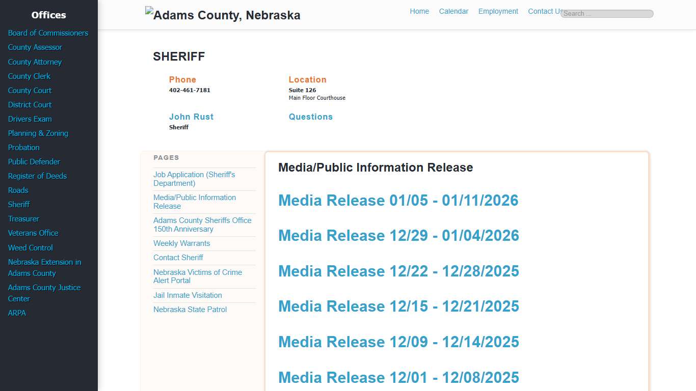 Media/Public Information Release